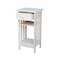 International Concepts Rectangle Mission Telephone Stand, 15.6 W, 14.2 L, 30.3 in H, Wood, Unfinished 3072 - alternate 6